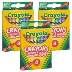 Crayola 繪兒樂 彩色蠟筆, 8色, 3組