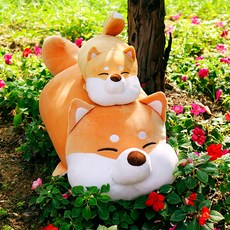 MOCHITOWN 麻糬麻糬柴犬抱枕娃娃, 50cm, 混合顏色, 1個