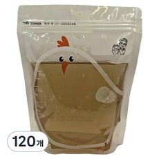 이루다팩토리 꼬꼬 수치선 다용도 육수저장팩 15 x 18 cm 400ml, 2개, 60개입, 소(S)