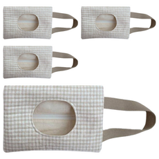 Yeonsi 鋪棉濕紙巾收納袋 17 x 25 cm, 4個, 米色