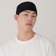 Tamsaa 運動涼感速乾表演用頭帶 2條入, 黑色