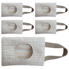 Yeonsi 鋪棉濕紙巾收納袋 17 x 25 cm, 5個, 米色