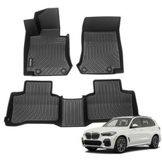 더존 입체포집 TPE 카매트, BMW X5(2018~), 올블랙