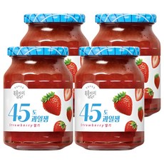 복음자리 45도 과일잼 딸기, 350g, 4개