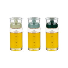키텐실 시노글라스 실리콘 오일병 S CAP 그리너리 세이지 + 다크민트 + 딥그린 세트, 1세트, 170ml