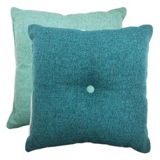 J&N 凱恩 雙面鈕扣抱枕 2入 填充棉 正方形