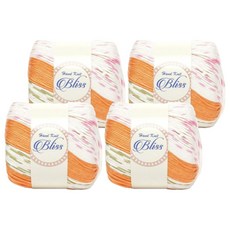 samnamtteugaesil Bliss 棉質嫘縈針織線, 06 橘粉色, 4個