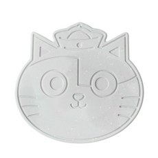 黃阿瑪的後宮生活 珪藻土吸水杯墊, 阿瑪經典大頭款 灰色, 1個