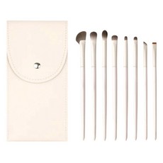 Life&Me新手入門用化妝刷具 16cm*8入+化妝包組, 瓷, 1套