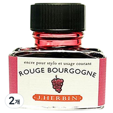제이허빈 만년필 칼라잉크 30ml, 루즈부르고뉴/부르고뉴레드 28, 2개