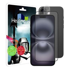 힐링쉴드 3D 풀커버 저반사 강화유리 휴대폰 액정보호필름 + 풀커버 카메라 강화유리 보호필름 세트, 1세트