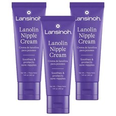 Lansinoh 蘭思諾 100%純羊毛脂乳膏, 3個, 40g