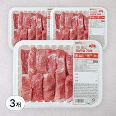 곰곰 한돈 1등급 등심덧살 구이용 (냉장), 3개, 300g