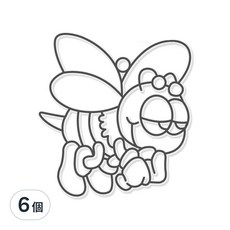 AMOS 阿摩司 壓克力模型版 小 蜜蜂 S15, 6個