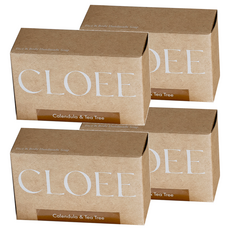 CLOEE 臉部身體皂，金盞花 + 茶樹，手工香皂, 103g, 4個