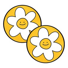 Nature Living Petit Smile 矽膠電磁爐保護墊, 2個, 黃色