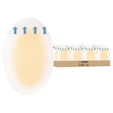 小麥購物 水凝膠防磨貼 Y989 大號 橢圓形, 1組, 20個裝, 3g