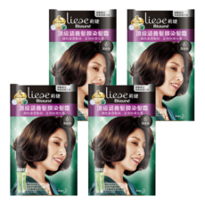 Liese 莉婕 頂級涵養染髮霜, 深棕色, 4盒