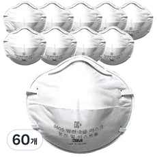 쓰리엠 2급 방진마스크 8605, 60개, 혼합색상