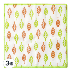 KOKUBO 小久保 八重紗擦拭布 綠葉, 3條