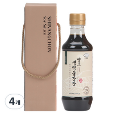 신앙촌 기쁨 1호 양조간장, 500ml, 4개