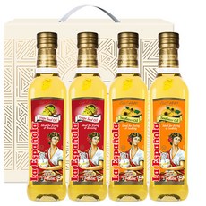 Espanola 葡萄籽油 500ml x 2 瓶 + 葵花籽油 500ml x 2 瓶禮盒, 1套