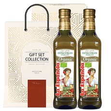La Espanola 萊瑞 橄欖油禮盒組+提袋, 500毫升, 2瓶