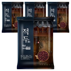 오리지널그레인 적두 팥, 500g, 4개