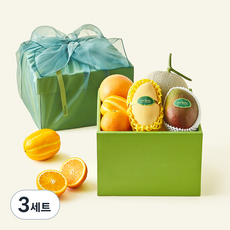온브릭스 과일 6종 선물세트 토파즈 1호 3.6kg 고급보자기 포함, 3세트