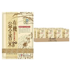 樂米穀場 有機益全胚芽香米, 1.5kg, 12包