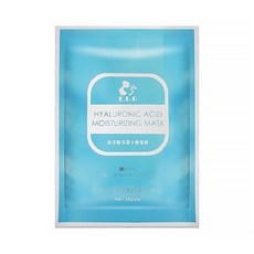 E.L.G 依洛嘉 玻尿酸保濕水嫩面膜 25g/片 含光滑金虎尾果 德國洋甘菊 N.M.F天然保濕因子, 10片, 1盒
