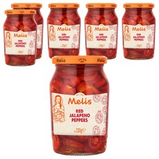 멜리스 레드 할라피뇨 페퍼, 6개, 330g