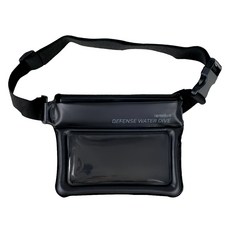 iamdue 智慧型手機防水包 腰包 L, 黑色, 1個