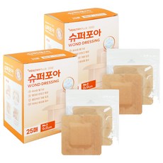밴드골드 헬씨플러스 슈퍼포아 드레싱밴드 갈색, 25개입, 2개