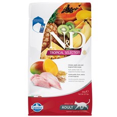 Farmina 法米納 全齡貓 天然熱帶水果系列 乾飼料 FTC1, 雞肉芒果, 300g, 1包