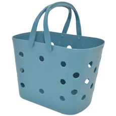 E.City 馬卡龍手提瀝水收納置物籃 PP材質, 顏色隨機