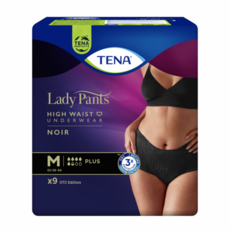 TENA 添寧 女款 玩色敢動褲 酷黑, M, 9片, 1包