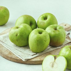 가족 못난이 초록사과, 1개, 2kg(중과, 11입 이내)
