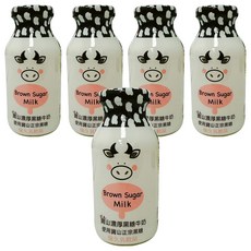 寶山鄉農會 寶山濃厚黑糖牛奶, 200ml, 5瓶