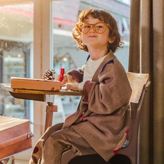 Matilda ny 孩童羊絨蘋果蘋果開衫