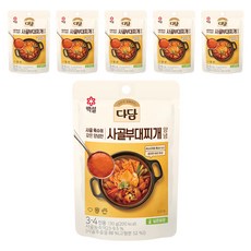 다담 사골부대 찌개양념, 130g, 6개