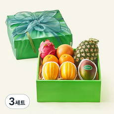 온브릭스 과일 6종 선물세트 민트 2호 3.56kg 고급보자기 포함, 3세트