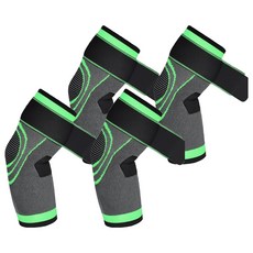 健身運動針織護肘, 4個, 單一顏色