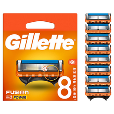 Gillette 吉列 鋒隱動力刮鬍刀片, 1個, 8入