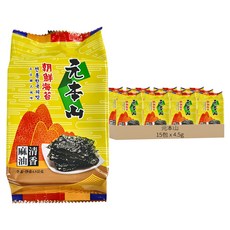 元本山 朝鮮海苔 麻油清香, 13.5g, 5袋
