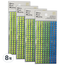 Petit 辦公室重點標示標籤紙 OPM-L306A, 混合色, 8個, 6入