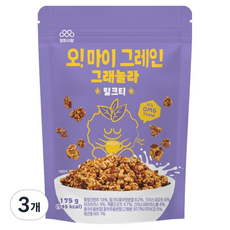 엄마사랑 오!마이그레인 그래놀라 밀크티, 175g, 3개
