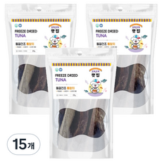 제이그린푸드 반려동물 오독오독맛집 동결건조 간식, 통참치, 20g, 15개