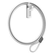 Neon 台灣霓虹 1.2米鋼纜筆電密碼防盜鎖, ECL8, 銀色