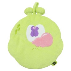 KINGJUN 擦手巾 BT 可愛卡通造型 柔軟吸水 掛繩設計 方便收納, BT 綠色, 1個